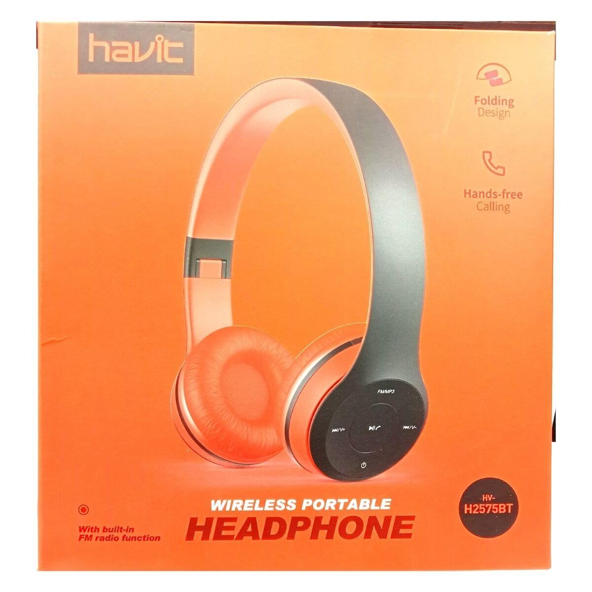 Havit HV-H2575BT Wireless Portable Headphone {poly...... BD