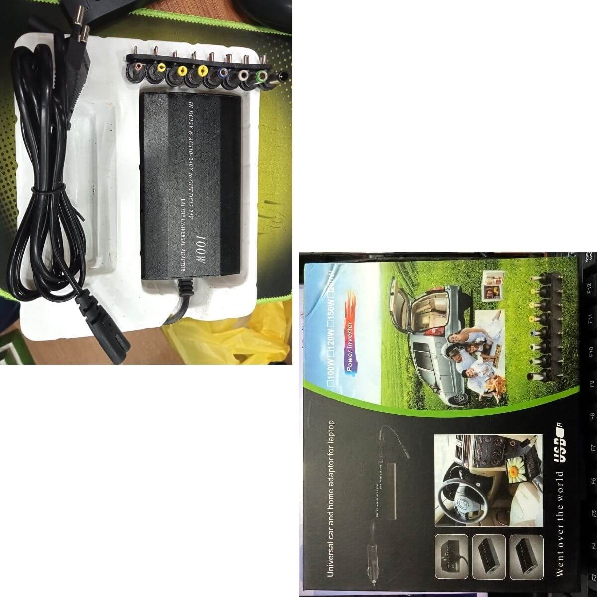 Laptop Universal CHARGER In DC12V To Out DC12-24V...... BD