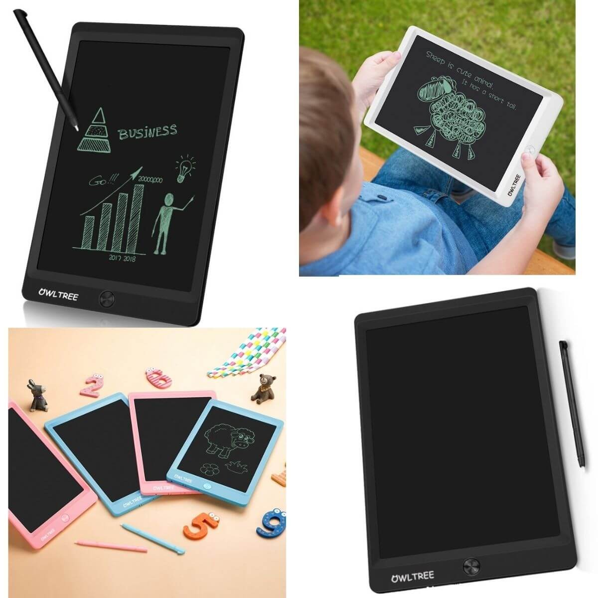 LCD Baby Tablet 10 Inch Kids Digital Drawing Elect...... BD