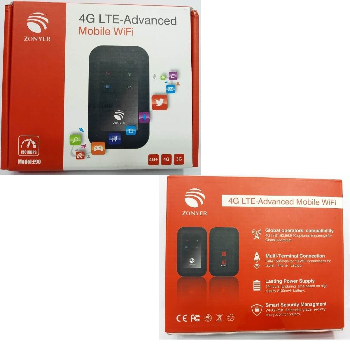 Zonyer E90 Pocket 4G LTE Advanced Wifi Mobile Sim...... BD