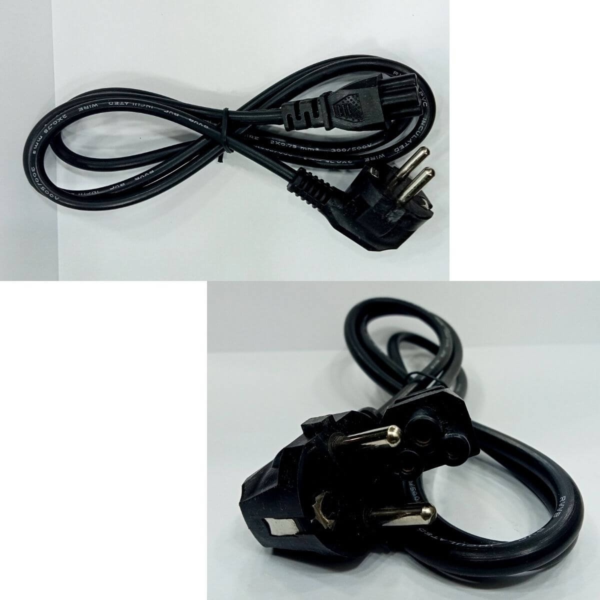 Laptop Charger Power Cable 2Pin Plug {Poly} BD
