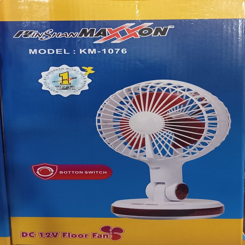 Maxxon KM-1076 AC DC Mini Rechargeable Fan Ars
