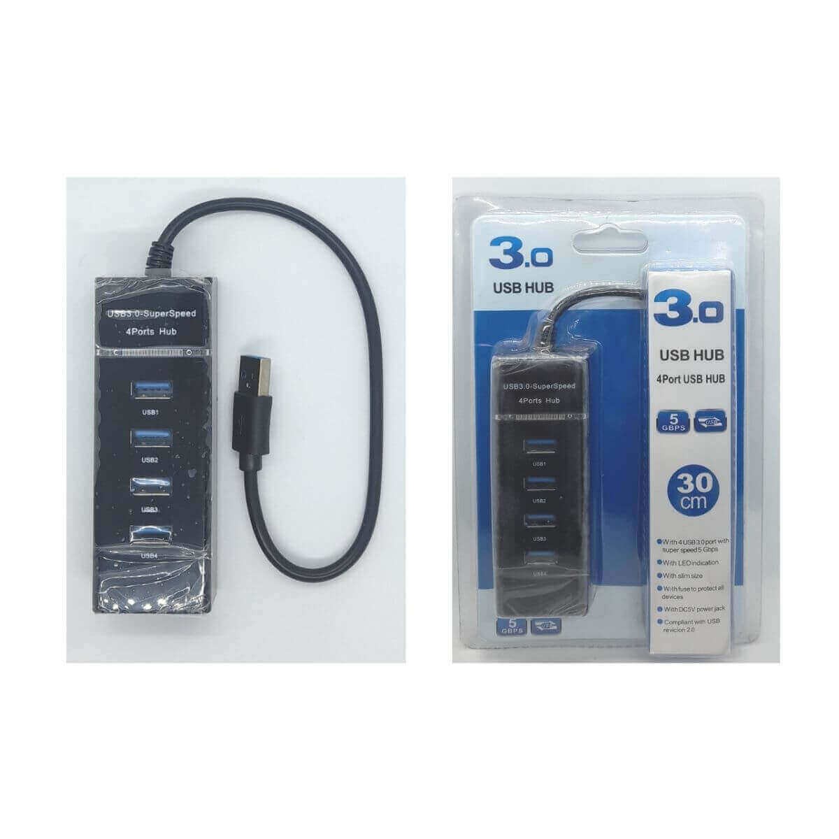 USB HUB 4Port 30Centry Meter High Quality Black {P...... BD