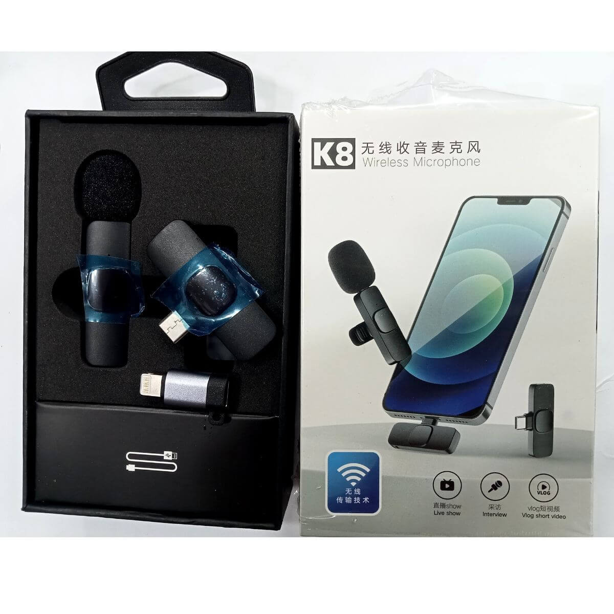 K8 Live Show Interview Wireless One Microphone {Ip...... BD