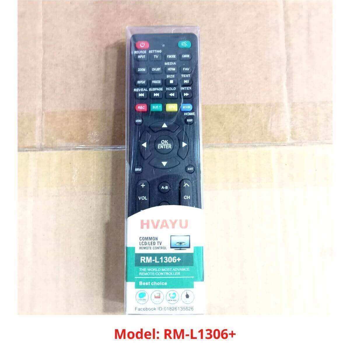 COMMON LCD LED TV REMOTE RM-L1306+ BD