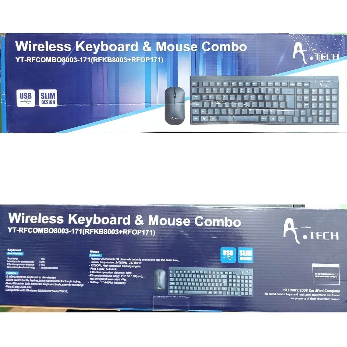 A.tech Wireless Combo Keyboard & Mouse {Poly} BD