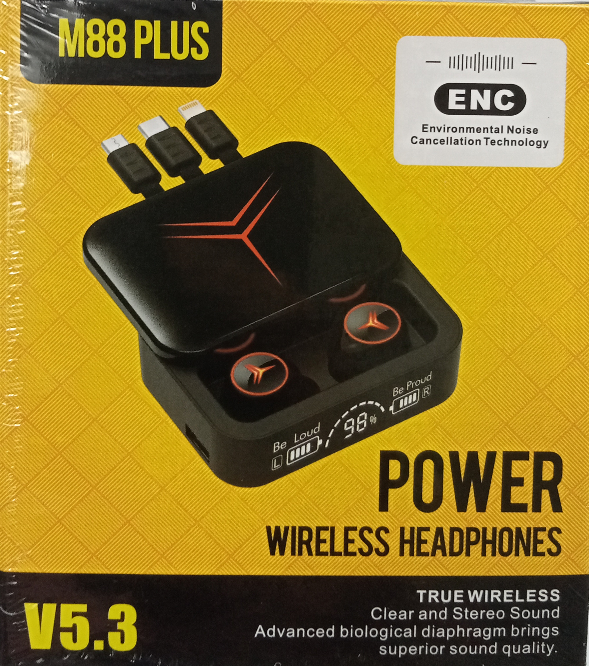 M88 Plus Original Earbud With Mobile Powerbank Bd