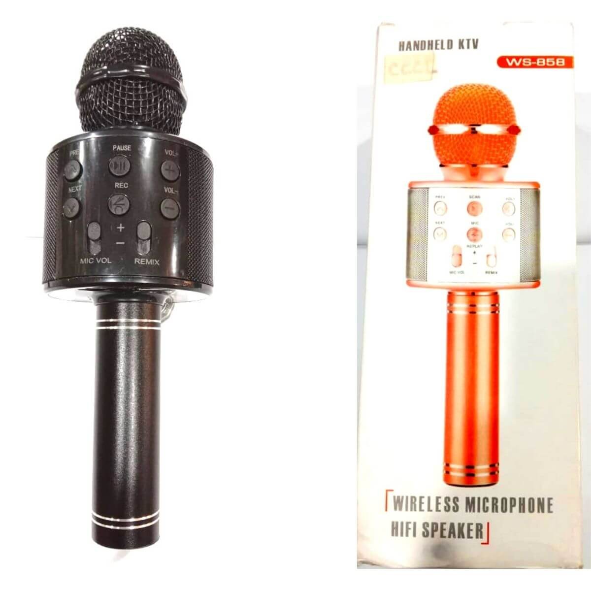Karaoke Wireless Microphone Hifi Speaker Ws-858 BD