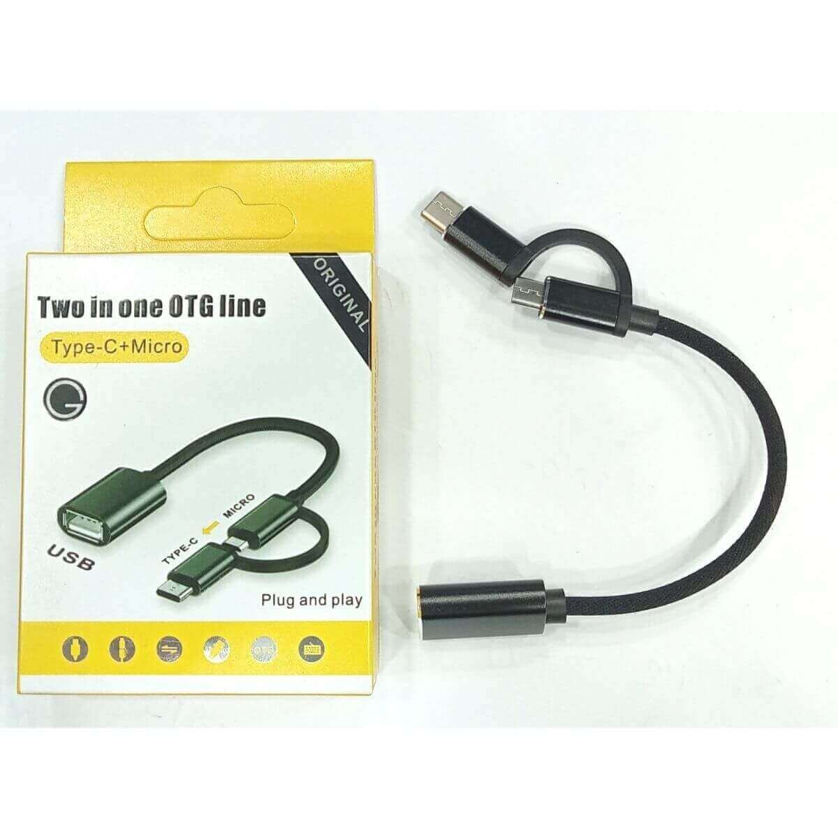 Two In ONe OTG Cable MICRO & Type-c BD