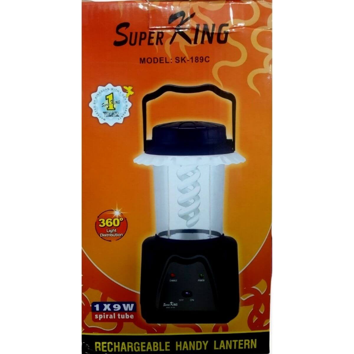 Super King Sk-189C Rechargeable Spiral Light BD