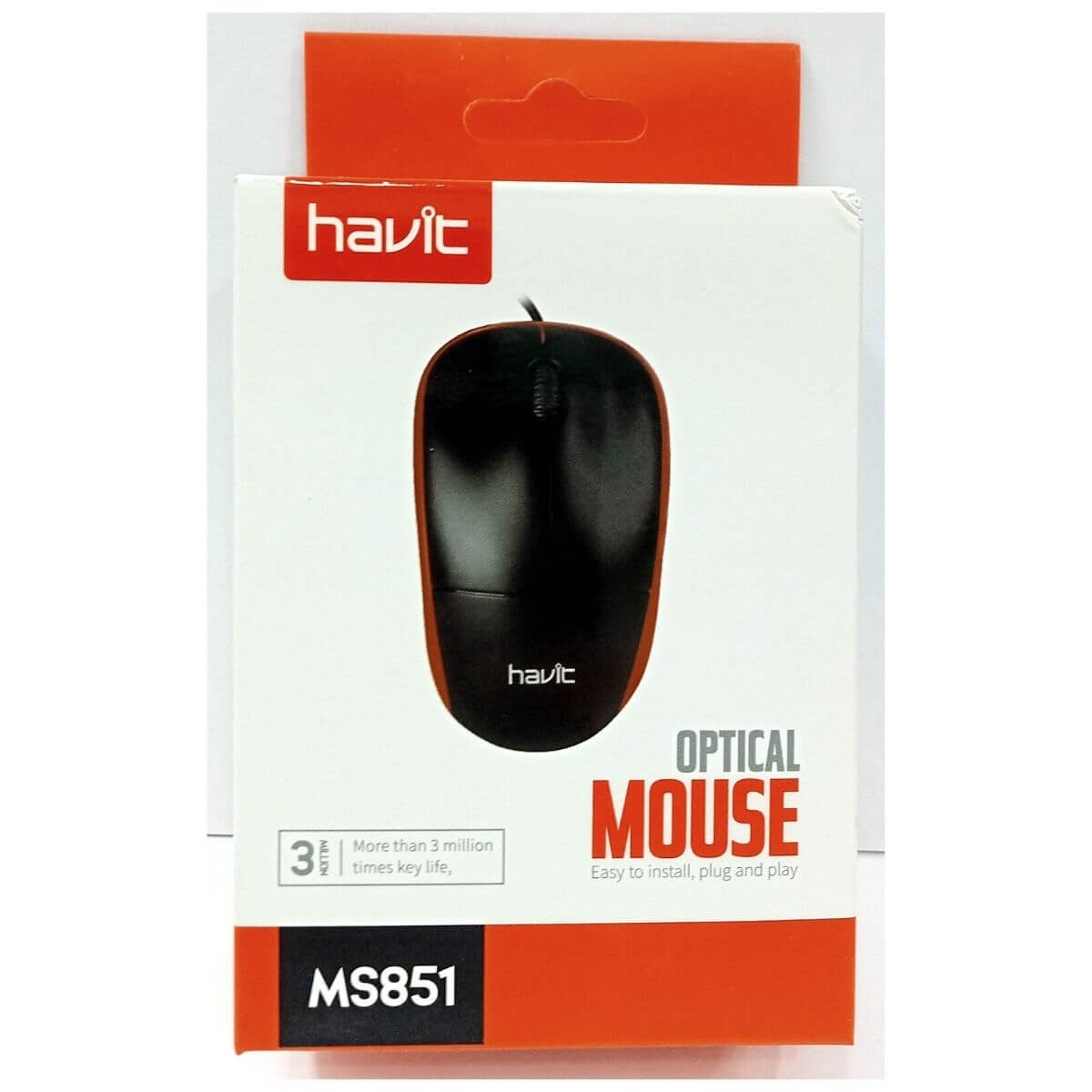 Havit MS851 Optical Wired Mouse {poly} BD