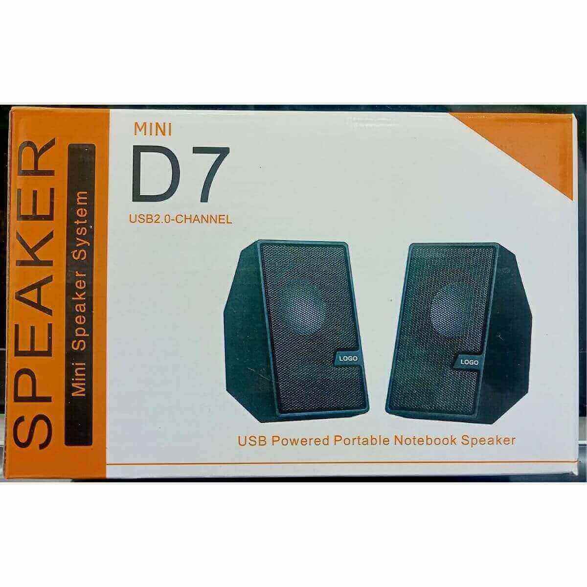 D7 Multimedia Speaker (wired) Mini USB 2.0 BD