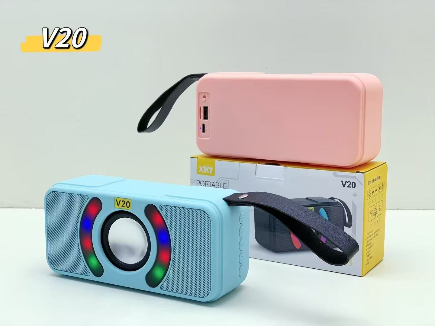 Product Details  V-20 Bluetooth, USB, SD Card  Hi-Fi Extra Bass Speaker