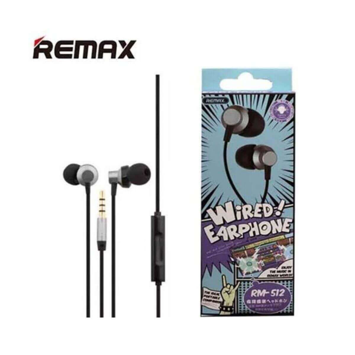 Remax RM512 Metal Earphone Black & Red Bd