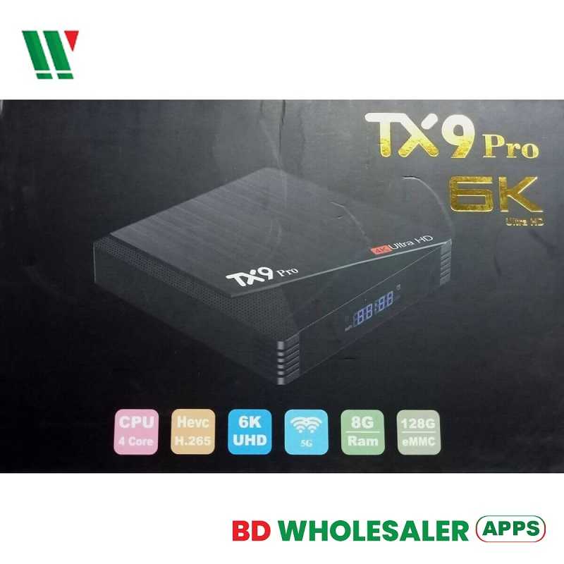 TX9 Pro 4K Ultra HD 8GB+128GB Android TV BoX {Poly...... BD