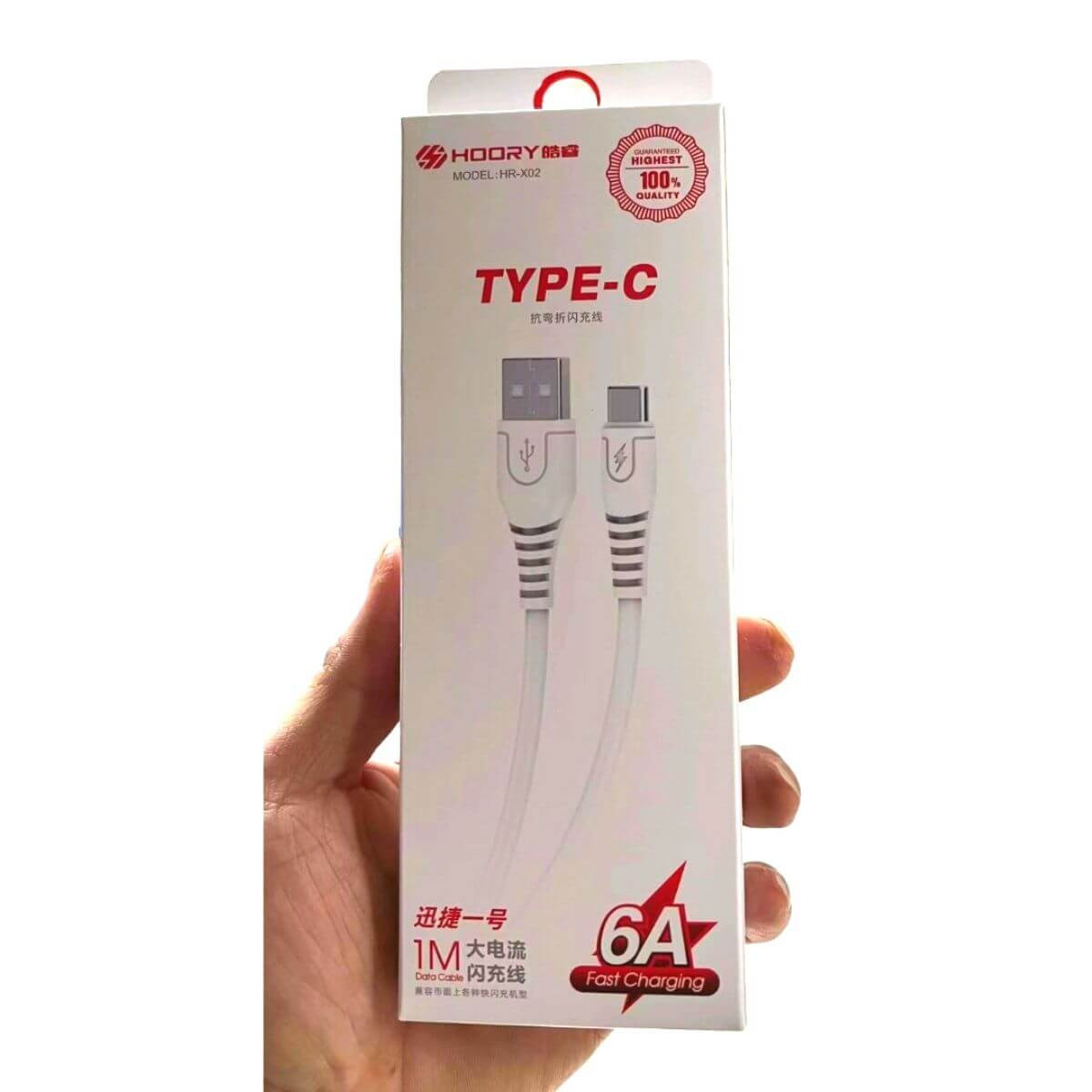 Hoory 6A Fast Charging Cable Type-C