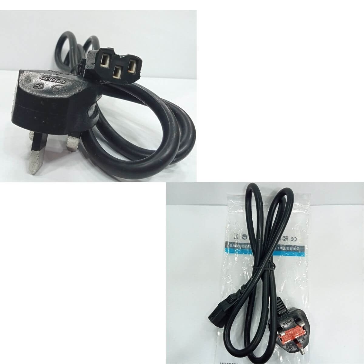 Desktop Charger Power Cable 3Pin Plug {Poly} BD
