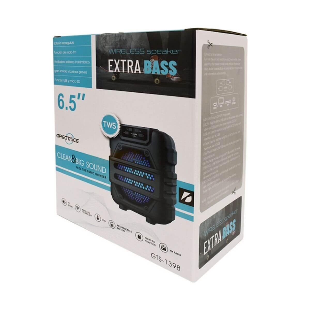 GTS 1398 Extra Bass Wireless Speaker