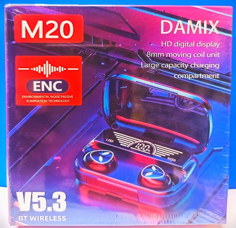 TWS M20 DAMIX ENC Original Bluetooth Earbud {Intake Packet}