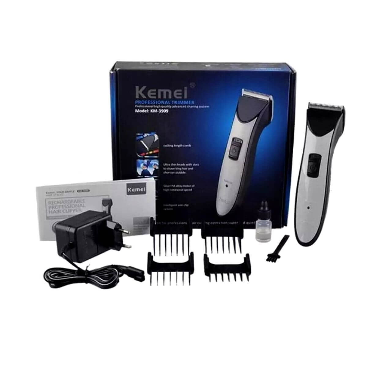 Kemei KM-809 Rechargeable Hair Clipper & Beard Tri...... Bd