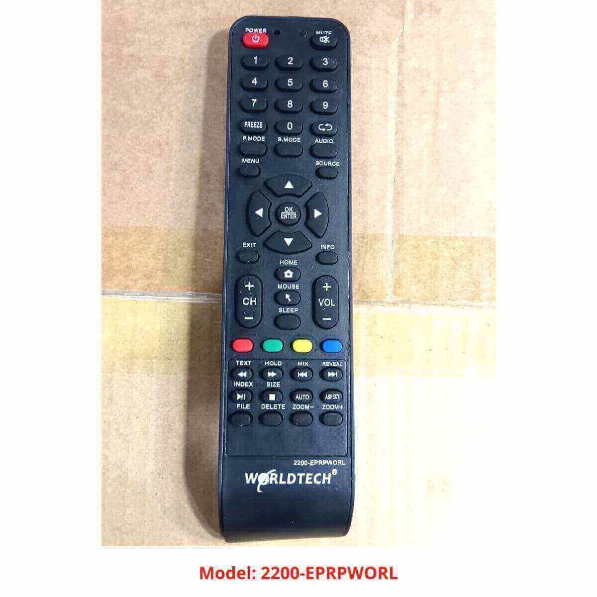 WORLDTECH COMMON LCD LED TV REMOTE 2200-EPRPWORL {...... BD