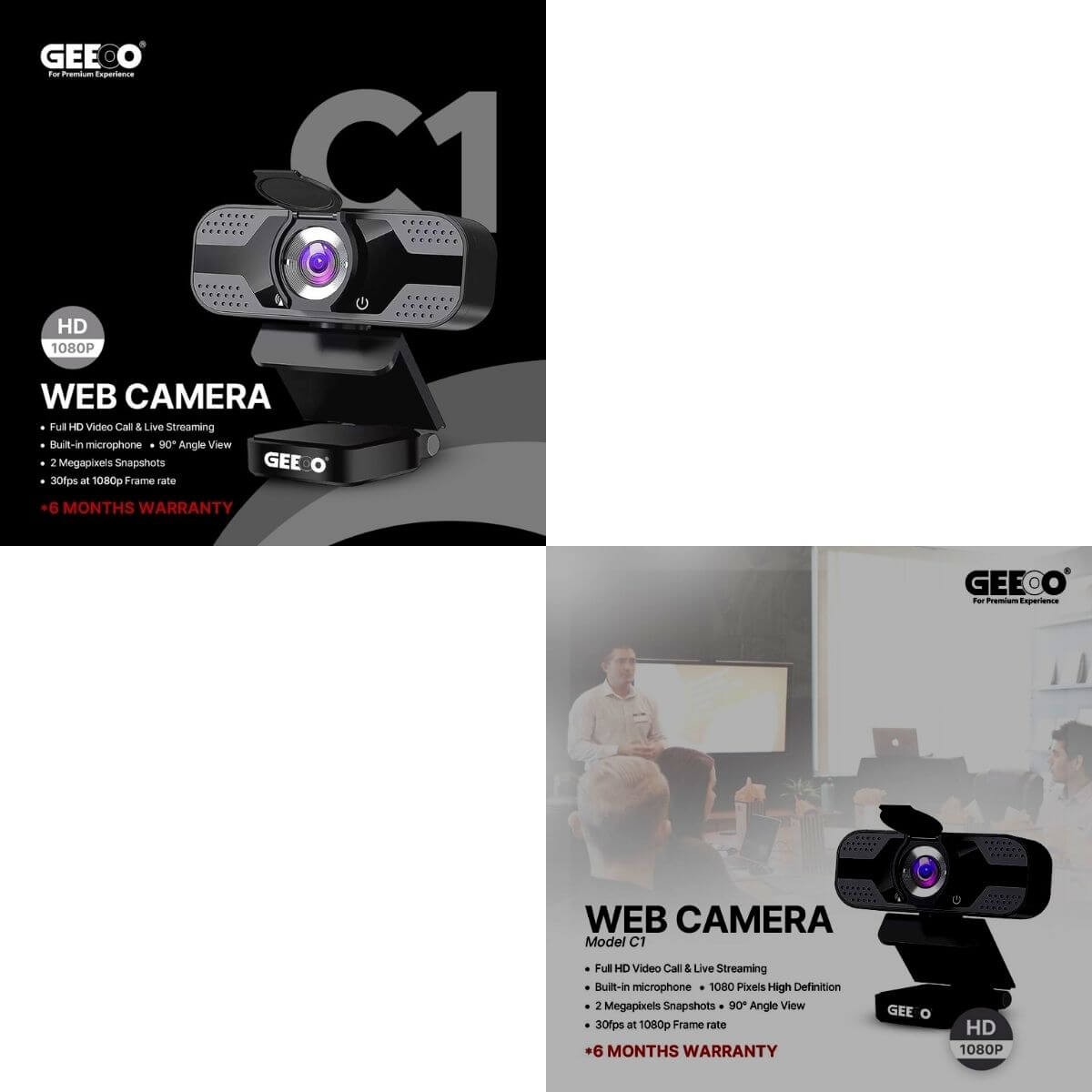 GEEOO C1 HD Webcam Web CameraBD